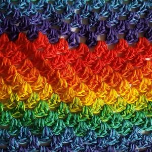 Rainbow baby blanket